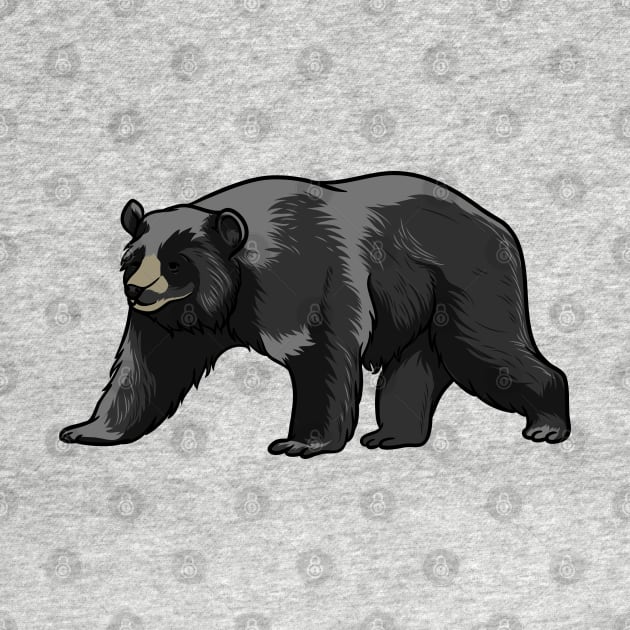 Black Bear by Sticker Steve